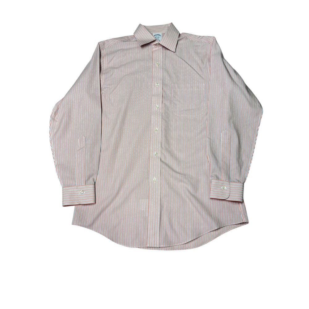 Brooks Brothers‎ Regent 15-32 Stripe Non-Iron Dress Shirt 100% Supima Cotton